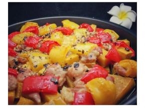 南瓜的软糯掺着鸡肉的鲜美，营养价值和颜值都爆表啦