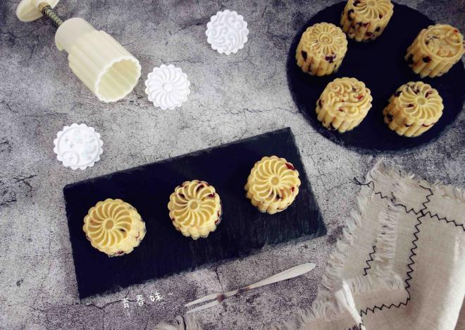 蔓越莓绿豆糕（面包机版）