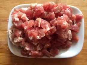 猪肉切丁