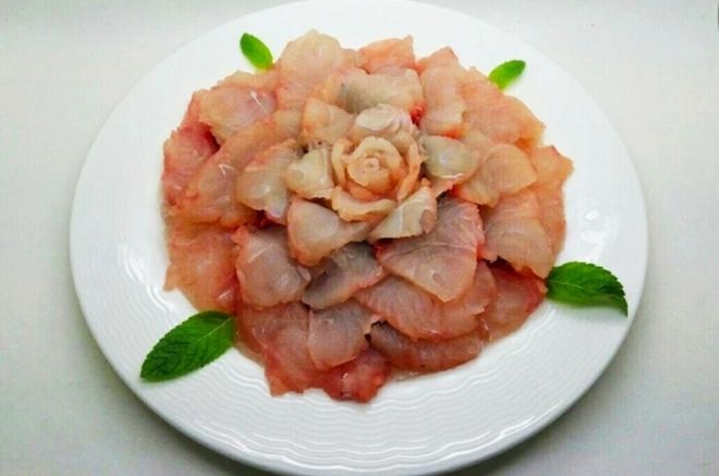 花開富貴牡丹魚片（蒸版）