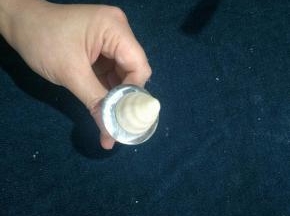 打上一个3-4厘米的花柱