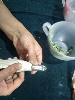 换上韩式100号花嘴