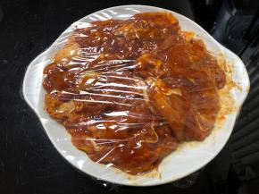 还保鲜膜，腌2个小时