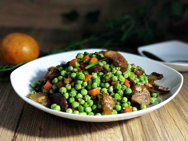 豌豆炒腊肉