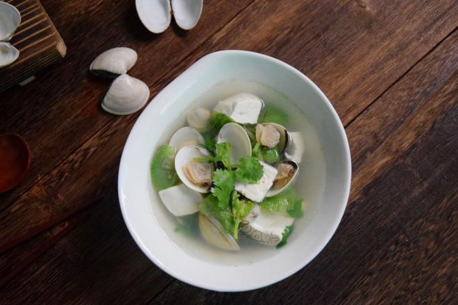 水瓜豆腐白贝汤