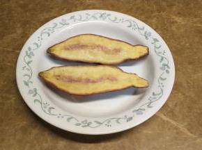 对半切开，尽量切均匀