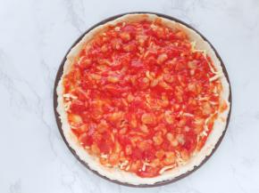 放上番茄龙利鱼。