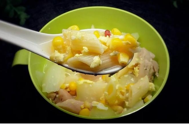 节瓜玉米鸡粒通粉