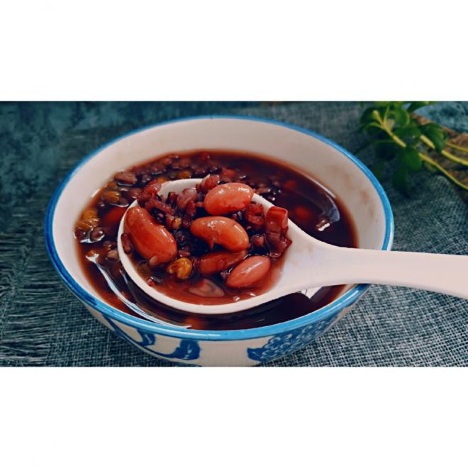 红芸豆黑米粥