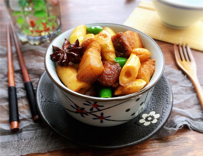 芸豆笋子红烧肉