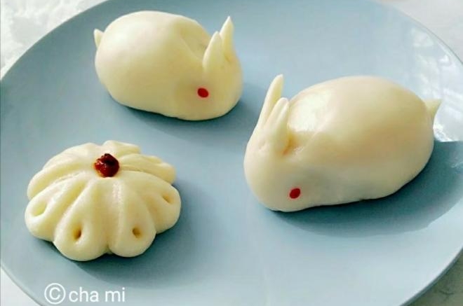 小白兔豆沙包