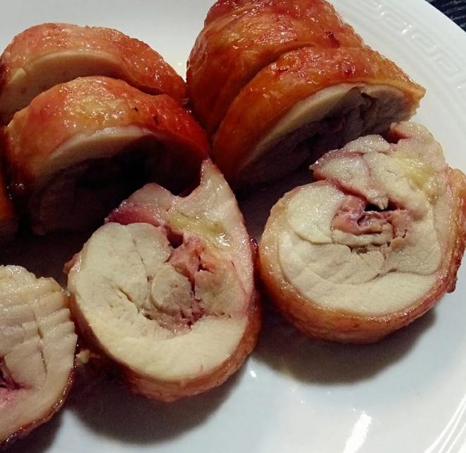 叉烧鸡肉卷