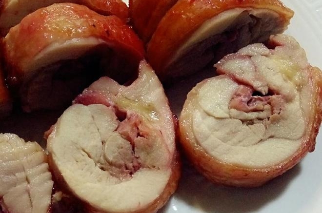叉烧鸡肉卷