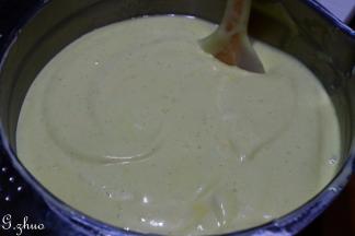 拌匀后再回倒清中，继续翻拌匀。