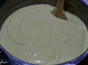 拌匀后再回倒清中，继续翻拌匀。