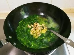 放入肉丝