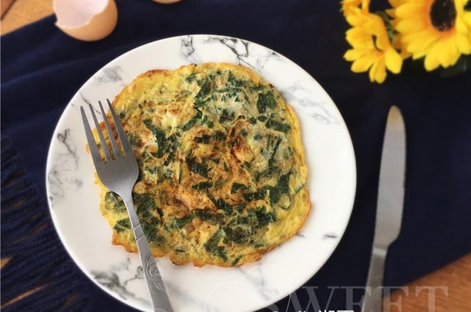野菜肉末煎蛋
