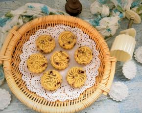 蔓越莓绿豆糕。