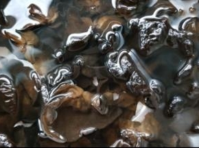 泡开木耳，洗净，摘去根部。