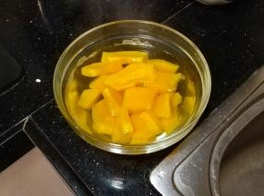 南瓜叮熟变软（水不要倒）