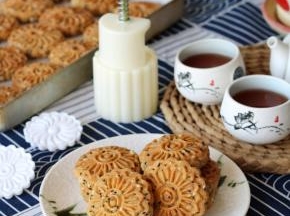 如意坊月饼模具，不仅可以做月饼，还可以做好吃又好看的桃酥饼干