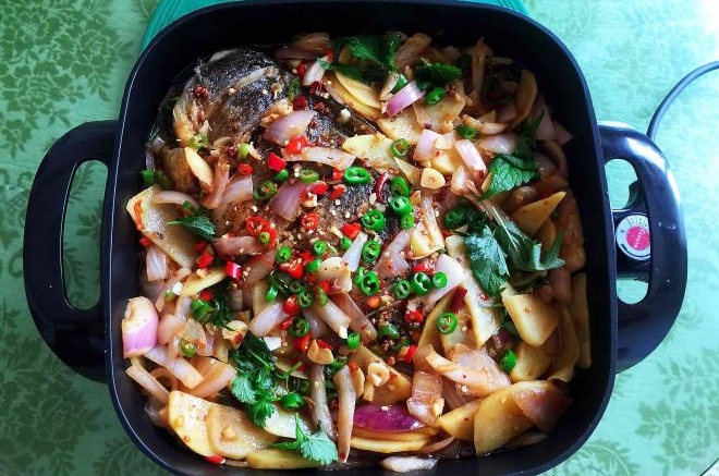 家庭版香辣烤鱼