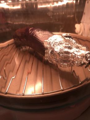 150度烤40分钟，茄子变软即可。