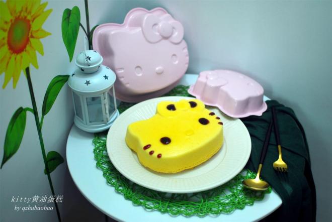 8寸kitty黄油蛋糕