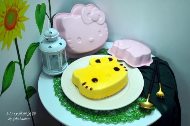 8寸kitty黄油蛋糕