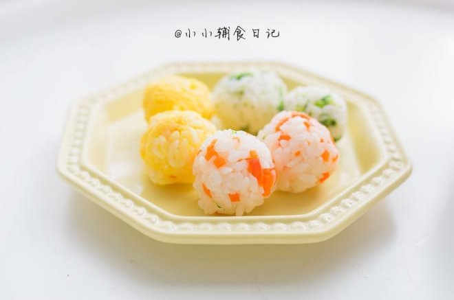 三色芝心饭团