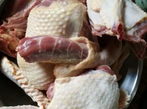 鸭子分成4大块