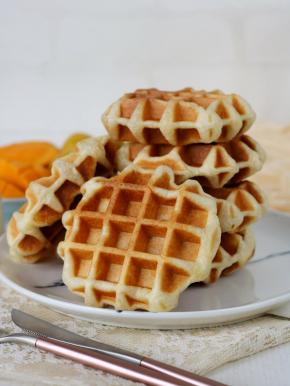 好吃的华夫饼，圆圆的小可爱