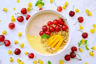 美味的双色奶昔就做好啦