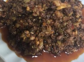 超好的肉末臊子待用