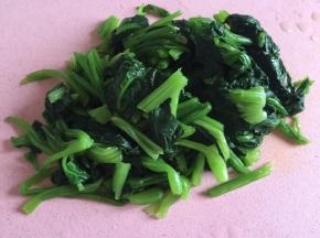 沥干水分切段