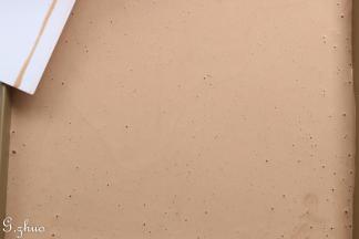 倒入学厨不沾烤盘，刮板刮匀表面。（烤盘可垫一层油纸或油布，方便清洗）