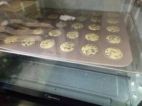 放烤箱中层，160度烤15-20分钟。看上色情况，呈金黄色就可以了