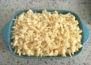 铺上一层马苏里拉芝士