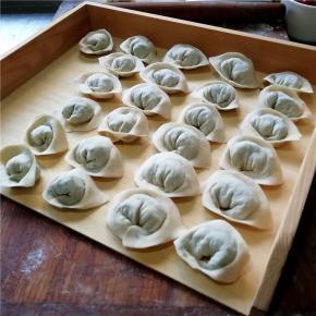 全部包好后摆放好