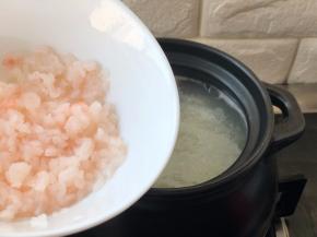 放入南极磷虾仁