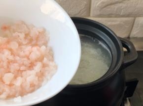 放入南极磷虾仁