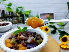 南瓜芋圆，筋道好吃。