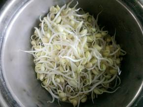 豆芽洗净待用
