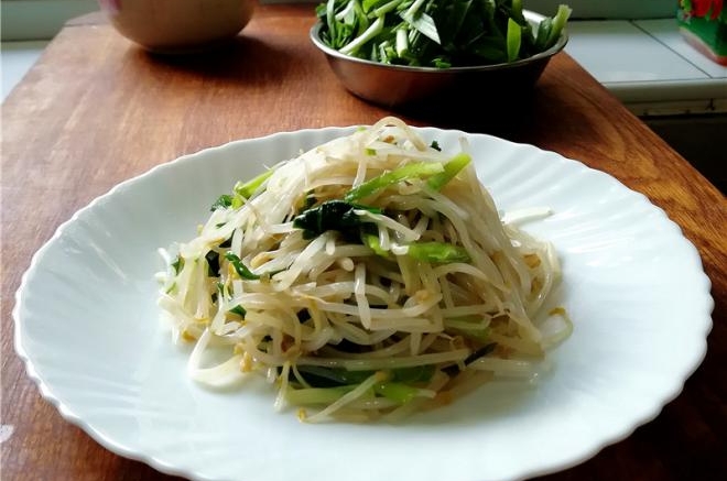韭菜香干炒豆芽