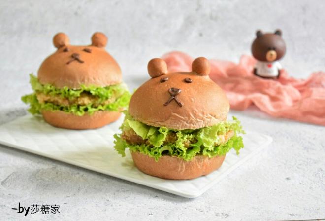 荞麦小熊汉堡