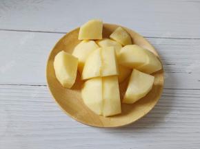 苹果去皮去核切成块