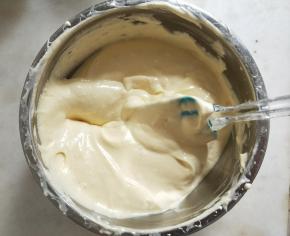 拌好的面糊状态。