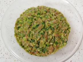 香喷喷的西芹大肉饺子馅做好了。