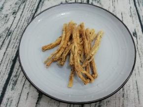 党参洗干净，一切两段