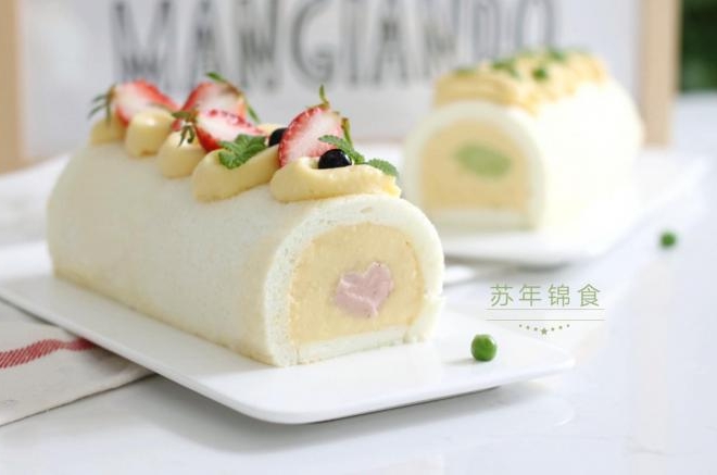 低脂豆乳天使蛋糕卷
